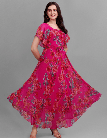 Women's Fit & Flare Floral Dress (2)