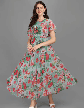 Women's Fit & Flare Floral Dress