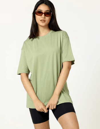 Women's Plain Round Neck T-Shirt